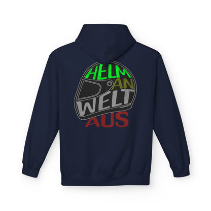 Hoodie - Helm an Welt aus