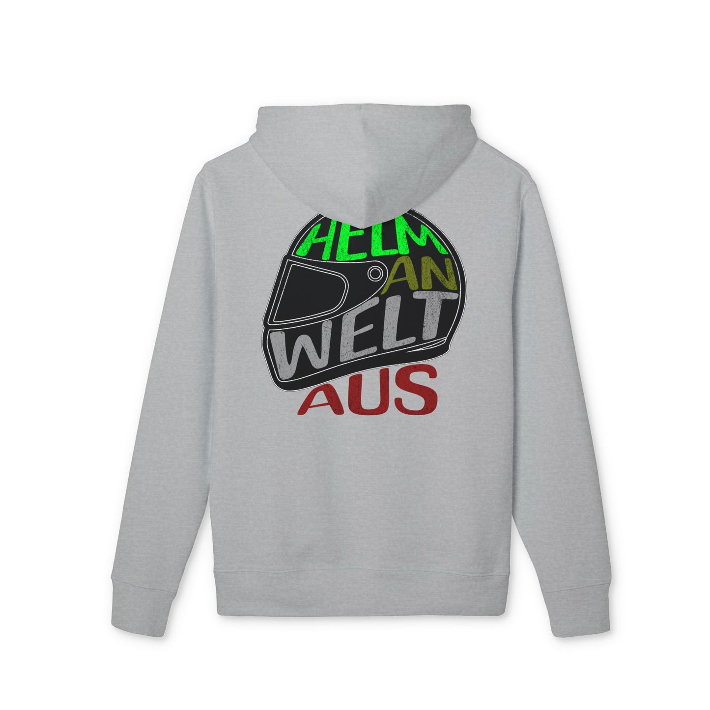 Premium Hoodie - Helm an Welt aus