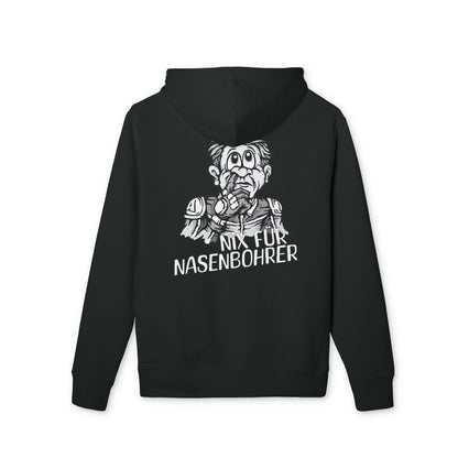 Premium Hoodie - Nix für Nasenbohrer Black&White