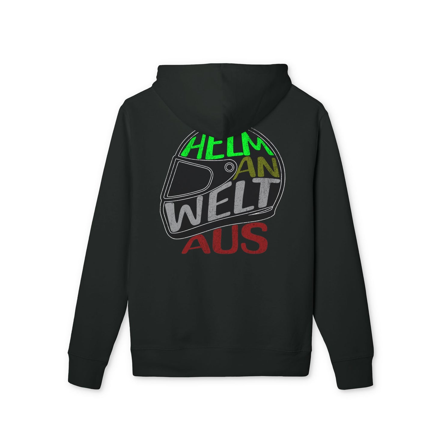 Premium Hoodie - Helm an Welt aus