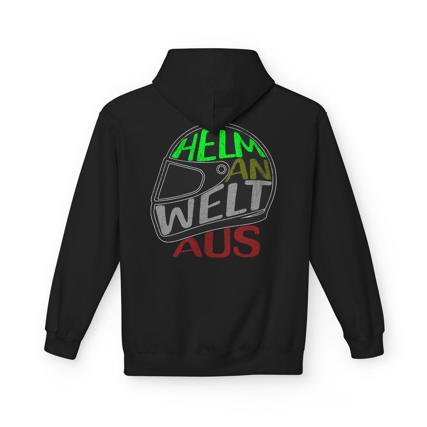 Hoodie - Helm an Welt aus