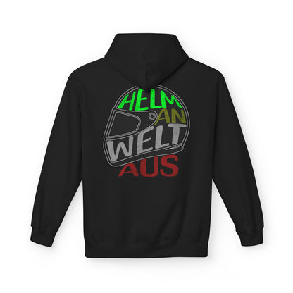 Hoodie - Helm an Welt aus