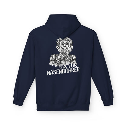 Hoodie - Nix Für Nasenbohrer Black & White