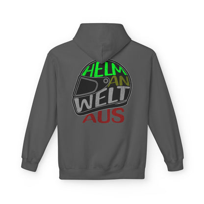 Hoodie - Helm an Welt aus