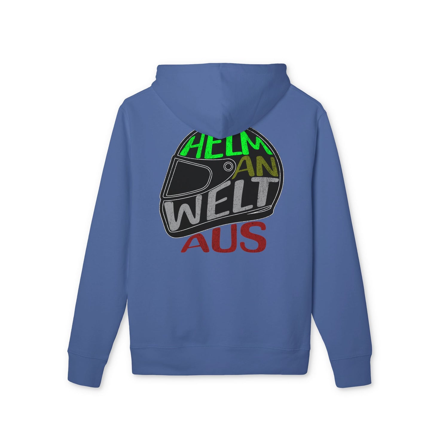 Premium Hoodie - Helm an Welt aus