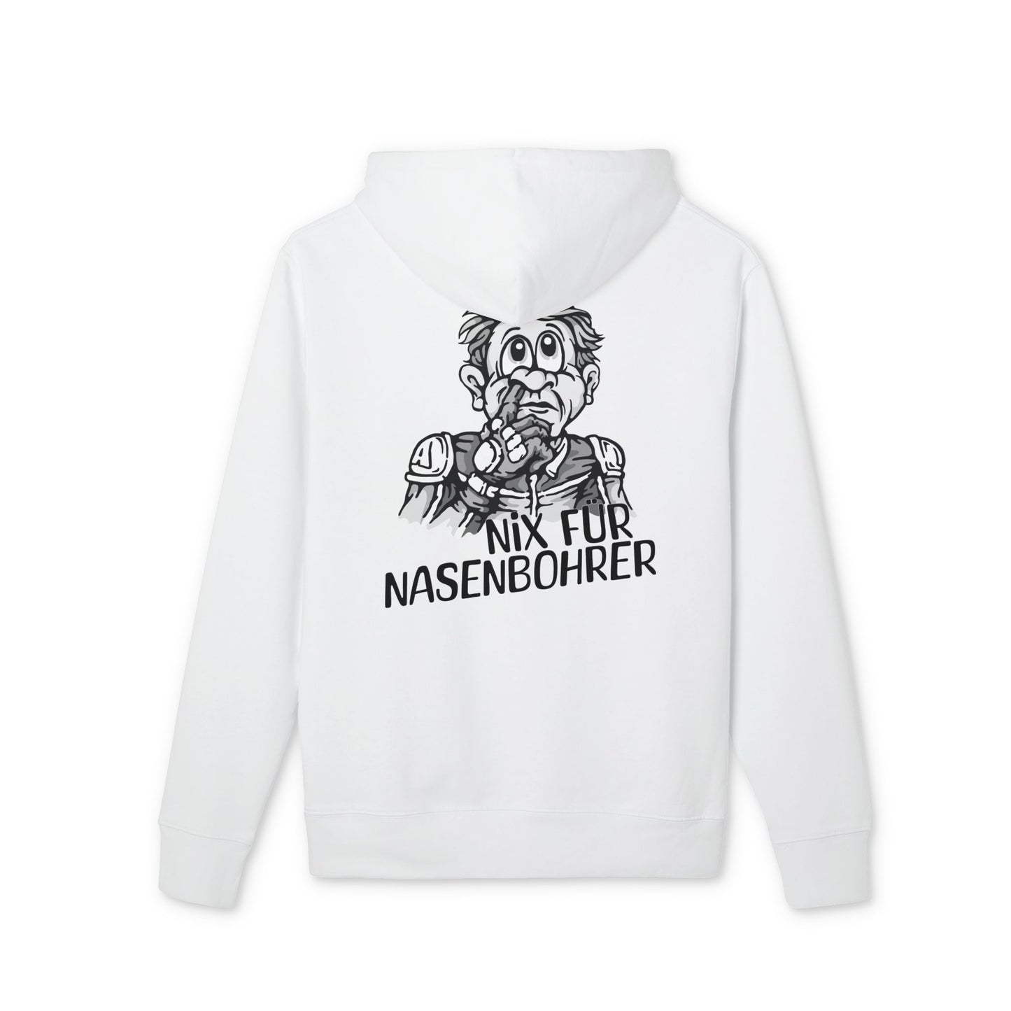 Premium Hoodie - Nix für Nasenbohrer Black&White