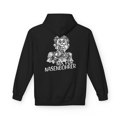 Hoodie - Nix Für Nasenbohrer Black & White